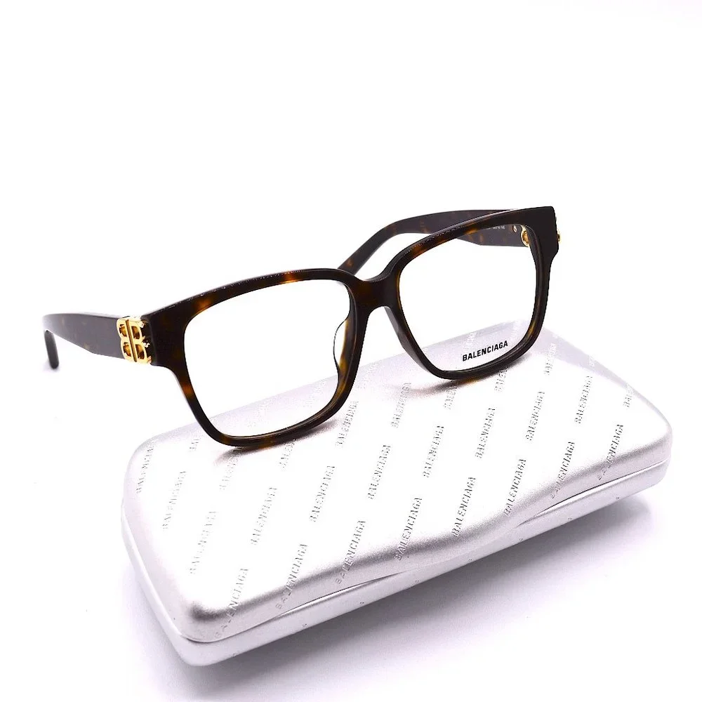 NEW BALENCIAGA BB0104O 002 HAVANA AUTHENTIC EYEGLASSES FRAME - Picture 7 of 15